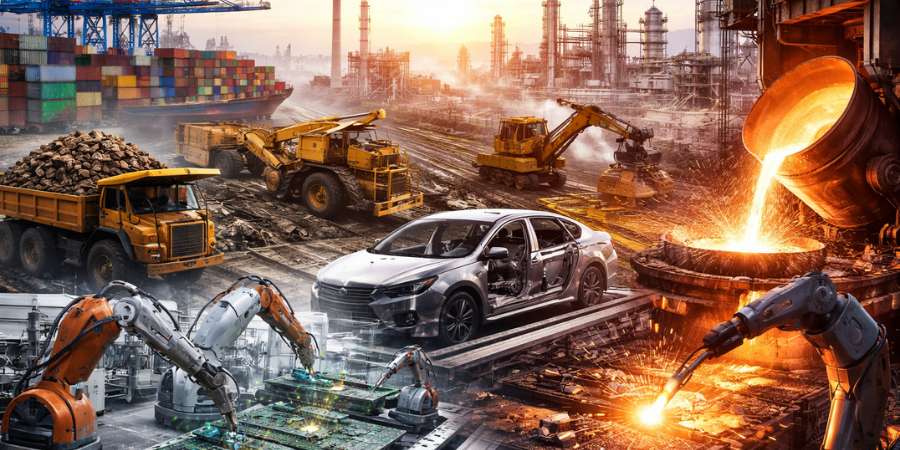 Indústria brasileira cresce 0,12% em dezembro de 2025