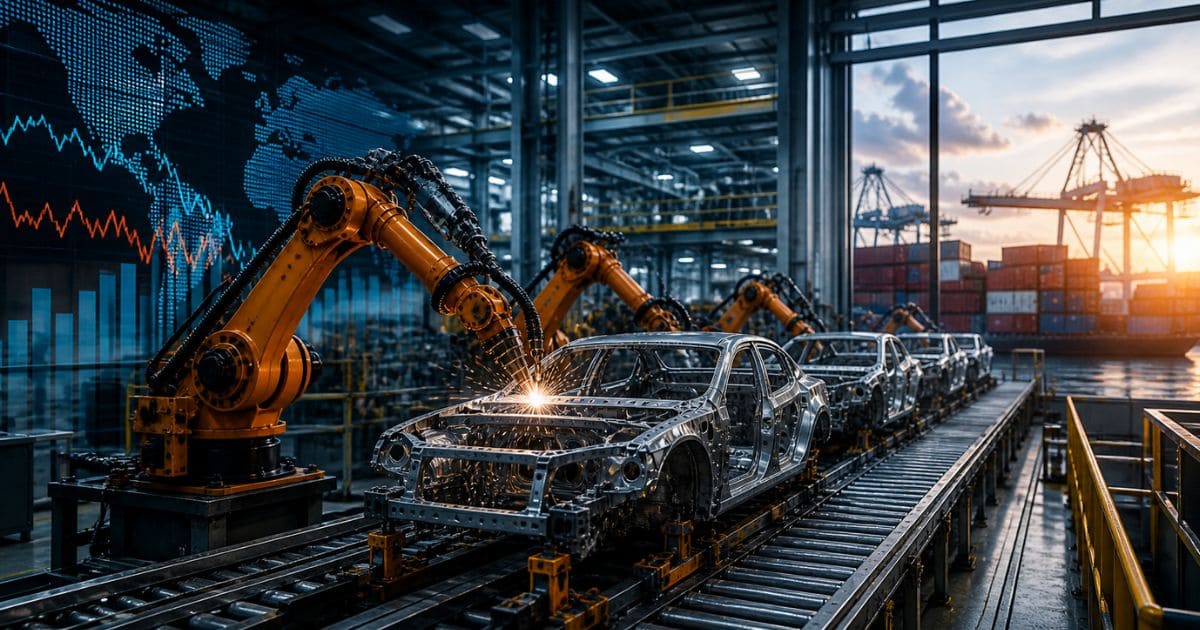 PMI industrial EUA mostrando alta para 54,5 com destaque para produção e inflação