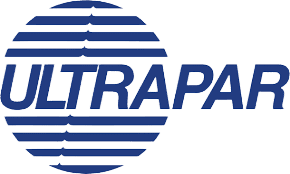 Logotipo da Ultrapar utilizado em matéria sobre resultados financeiros, distribuição de combustíveis e operações da companhia no Brasil.